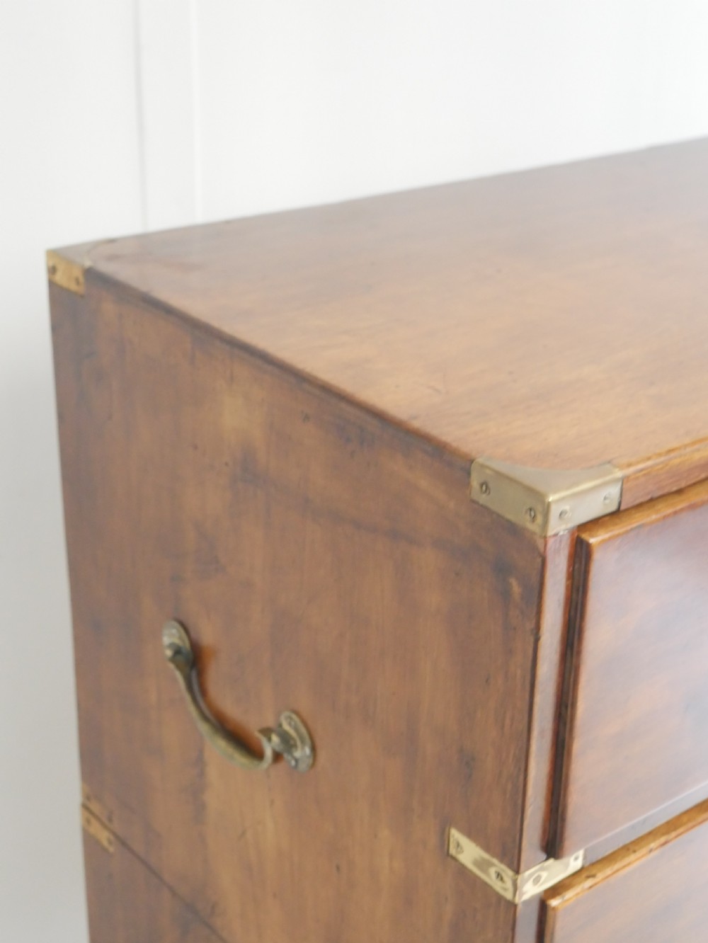19thC Campaign Chest of Drawers View X