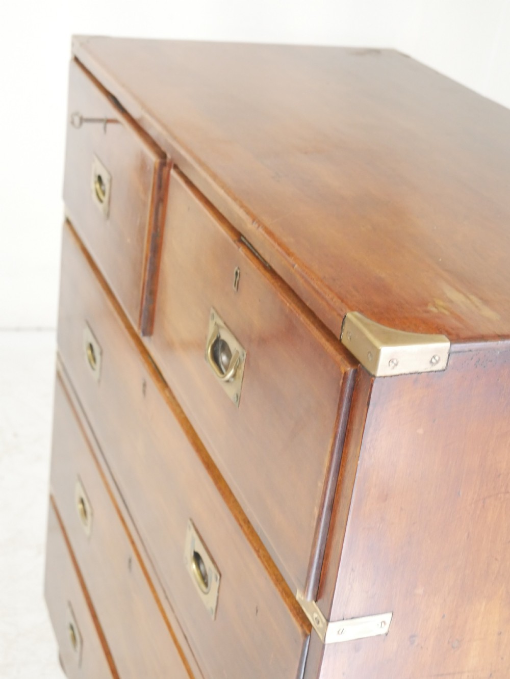 19thC Campaign Chest of Drawers View XII