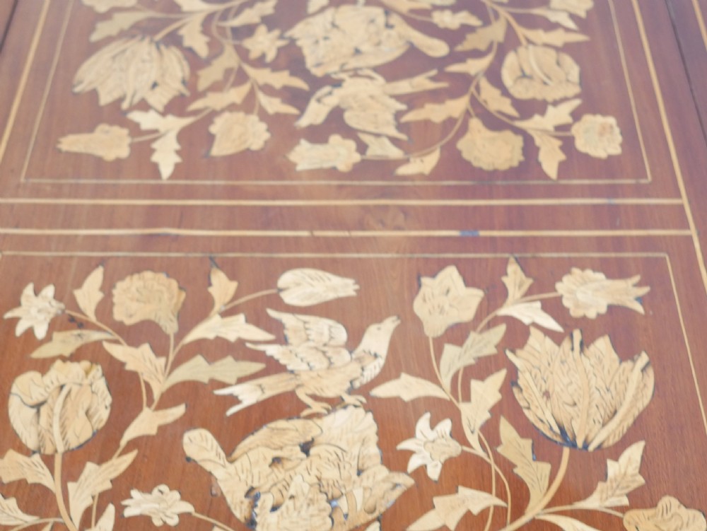19thC Marquetry Drop Flap Circular Table View VI