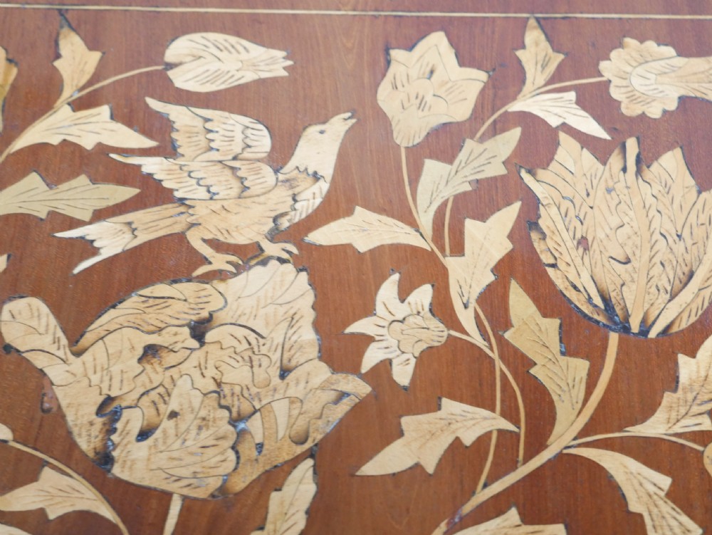19thC Marquetry Drop Flap Circular Table View IX