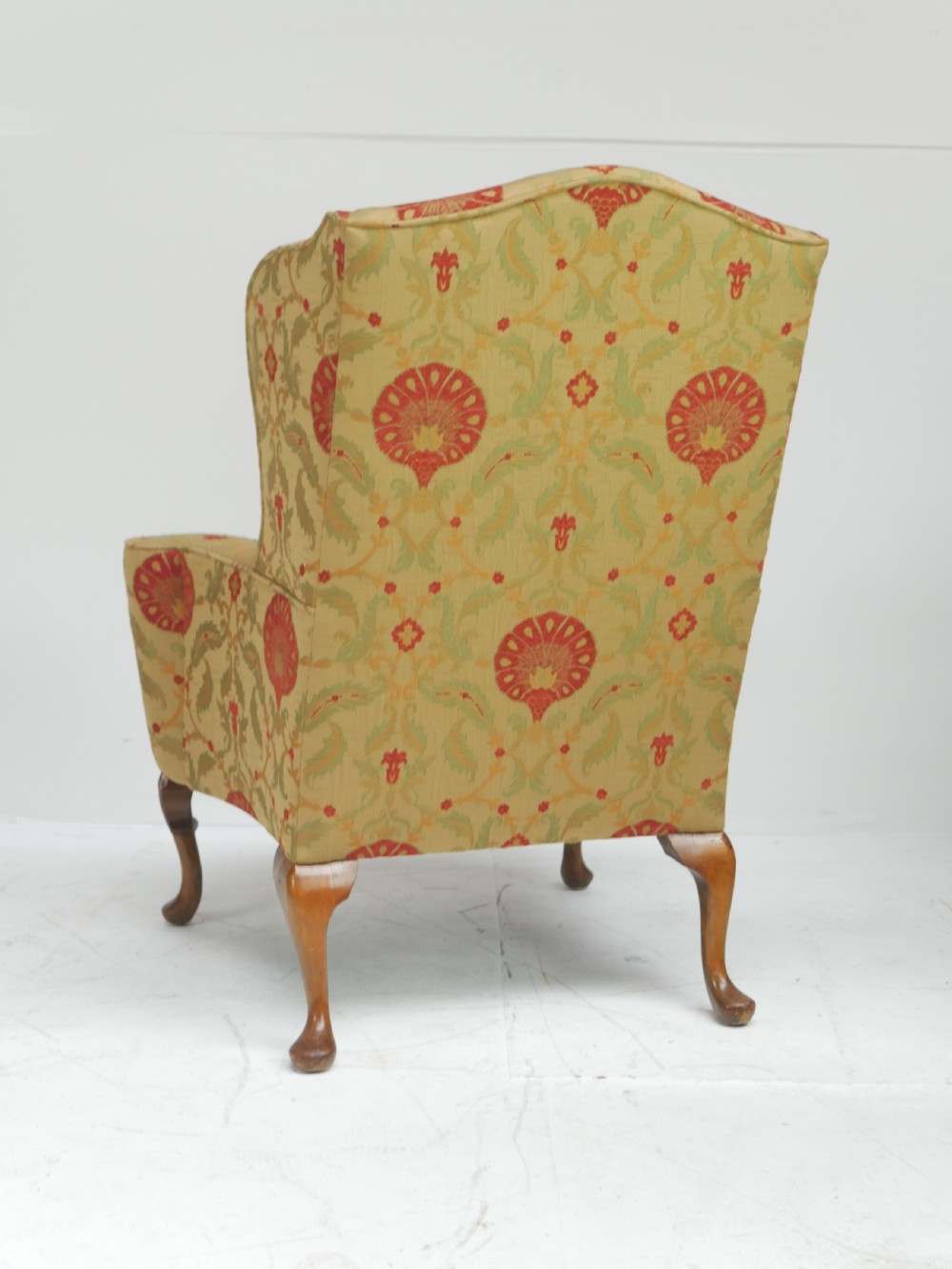 A Pair of 19th century walnut wing armchairs. View IV