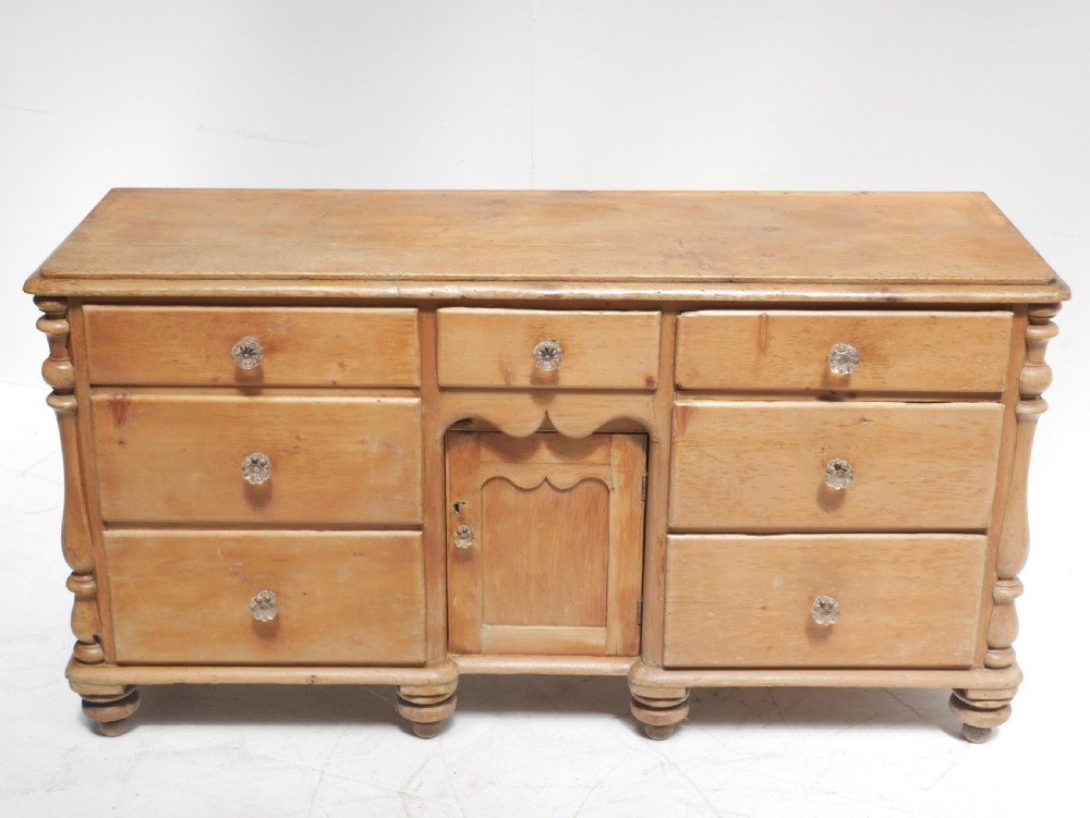 English 19thC Pine Dresser View II