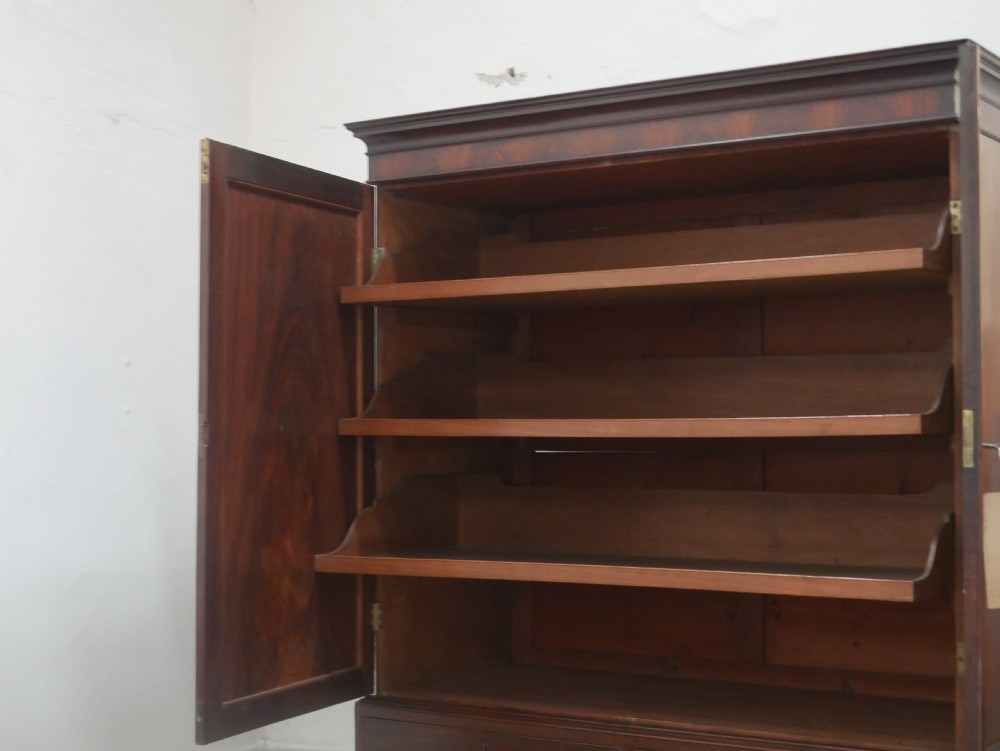 Georgian Linen Press Cupboard View X