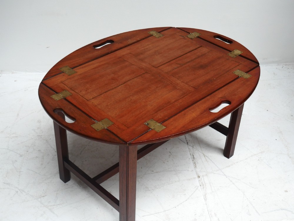19th century Butlers Tray on later stand View III