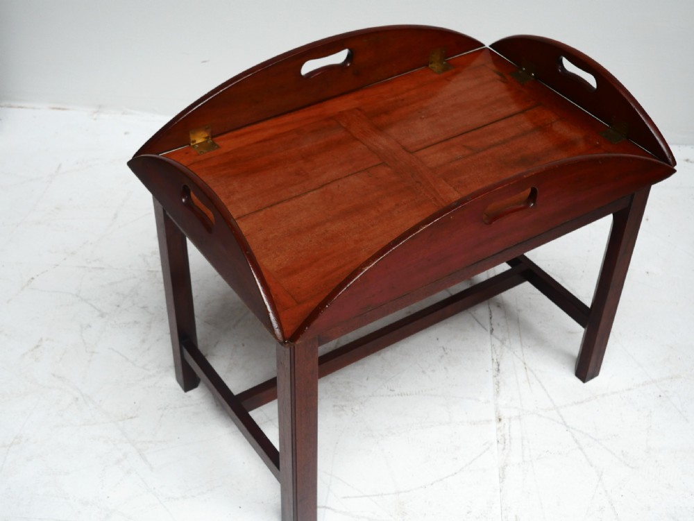 19th century Butlers Tray on later stand View VIII