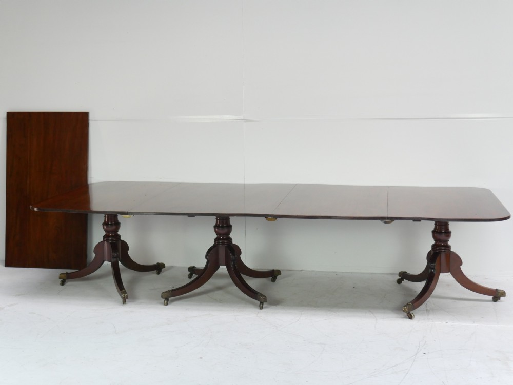 Regency three pillar dining table View V