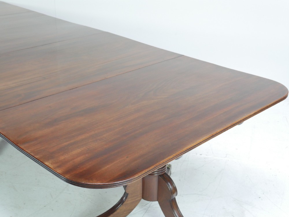 Regency three pillar dining table View VII