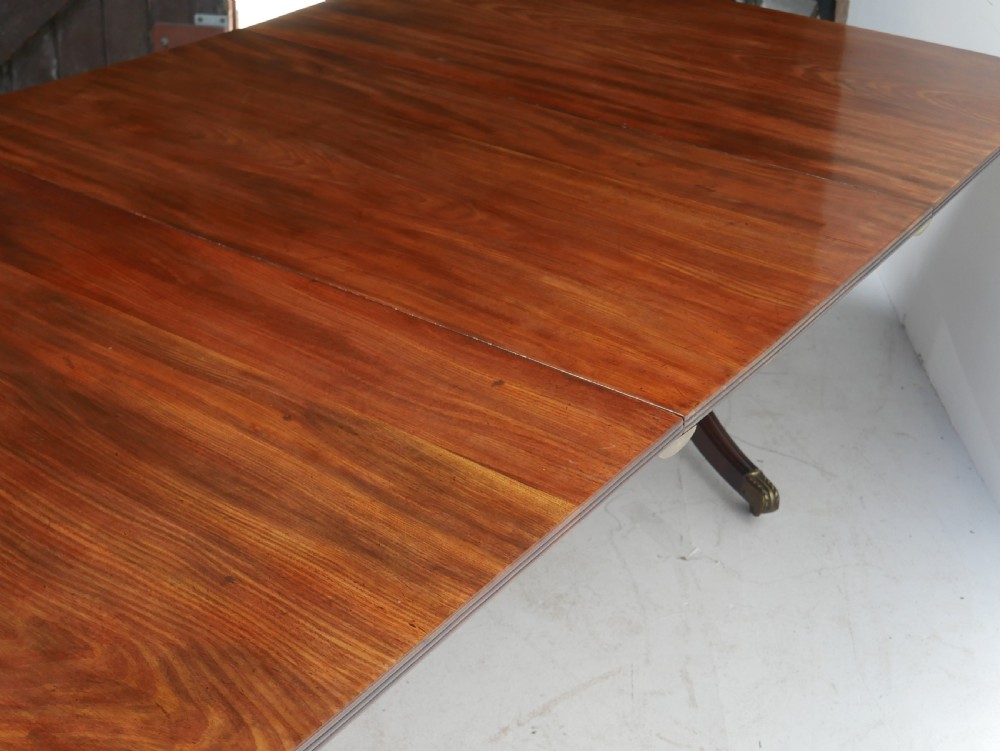 Regency three pillar dining table View XIV