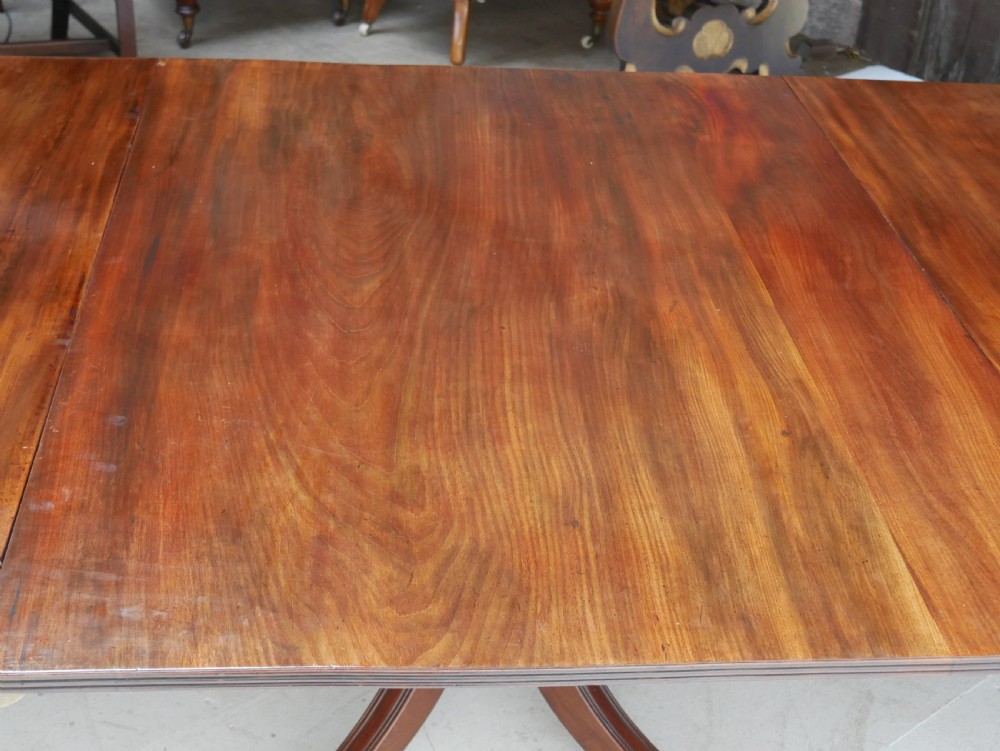 Regency three pillar dining table View XIX