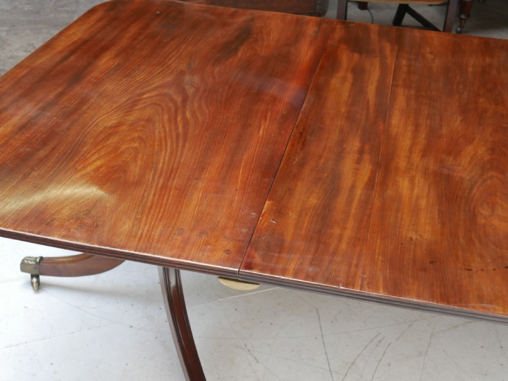 Regency three pillar dining table View XX