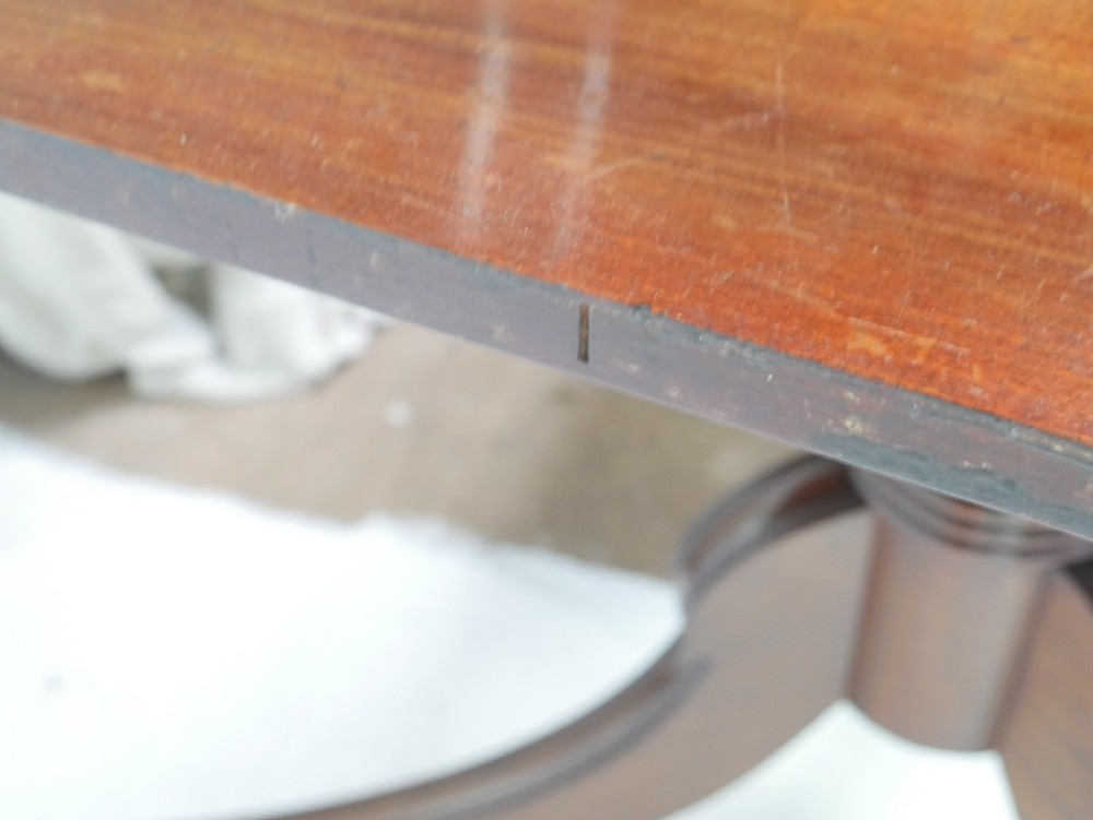 Regency three pillar dining table View XXVII