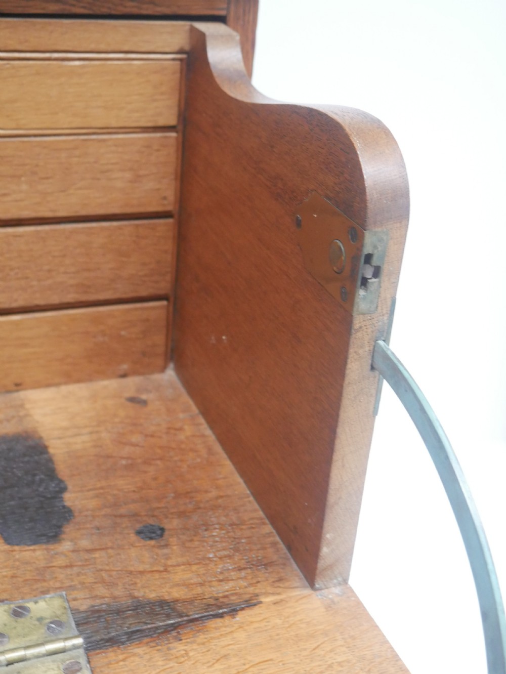 Georgian Oak Secretaire Chest of Drawers View VII