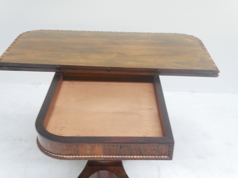 Rosewood Tea Side Table View IX