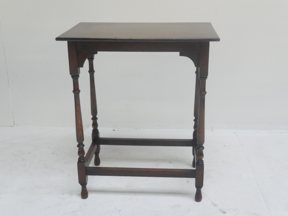 Scottish Oak Side Table View V