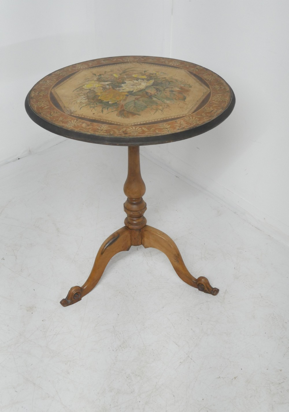 19thC Painted Occasional Table