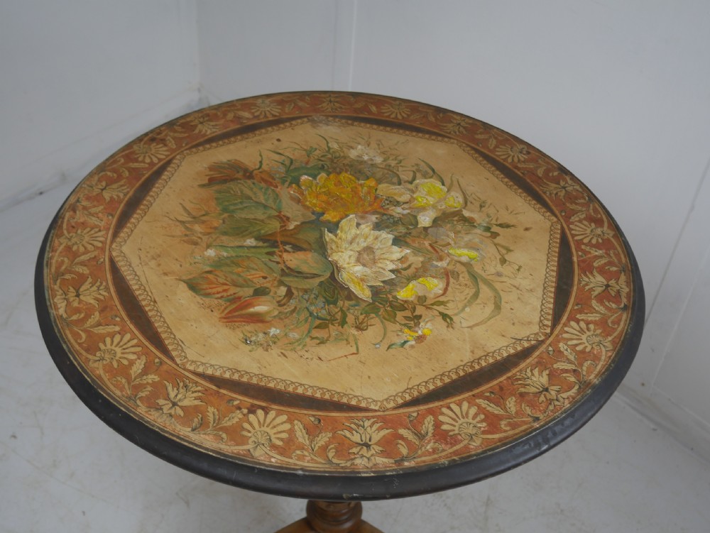 19thC Painted Occasional Table View II