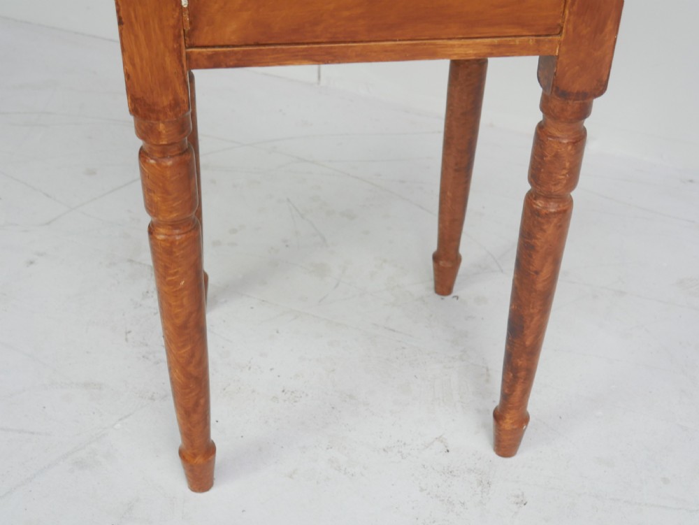 19thC Painted Bedside Cabinet View II