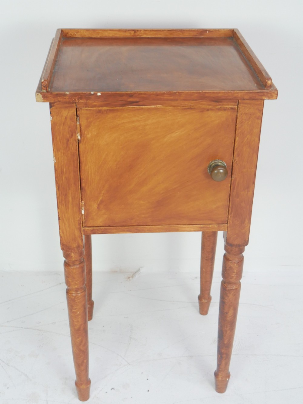 19thC Painted Bedside Cabinet View VIII