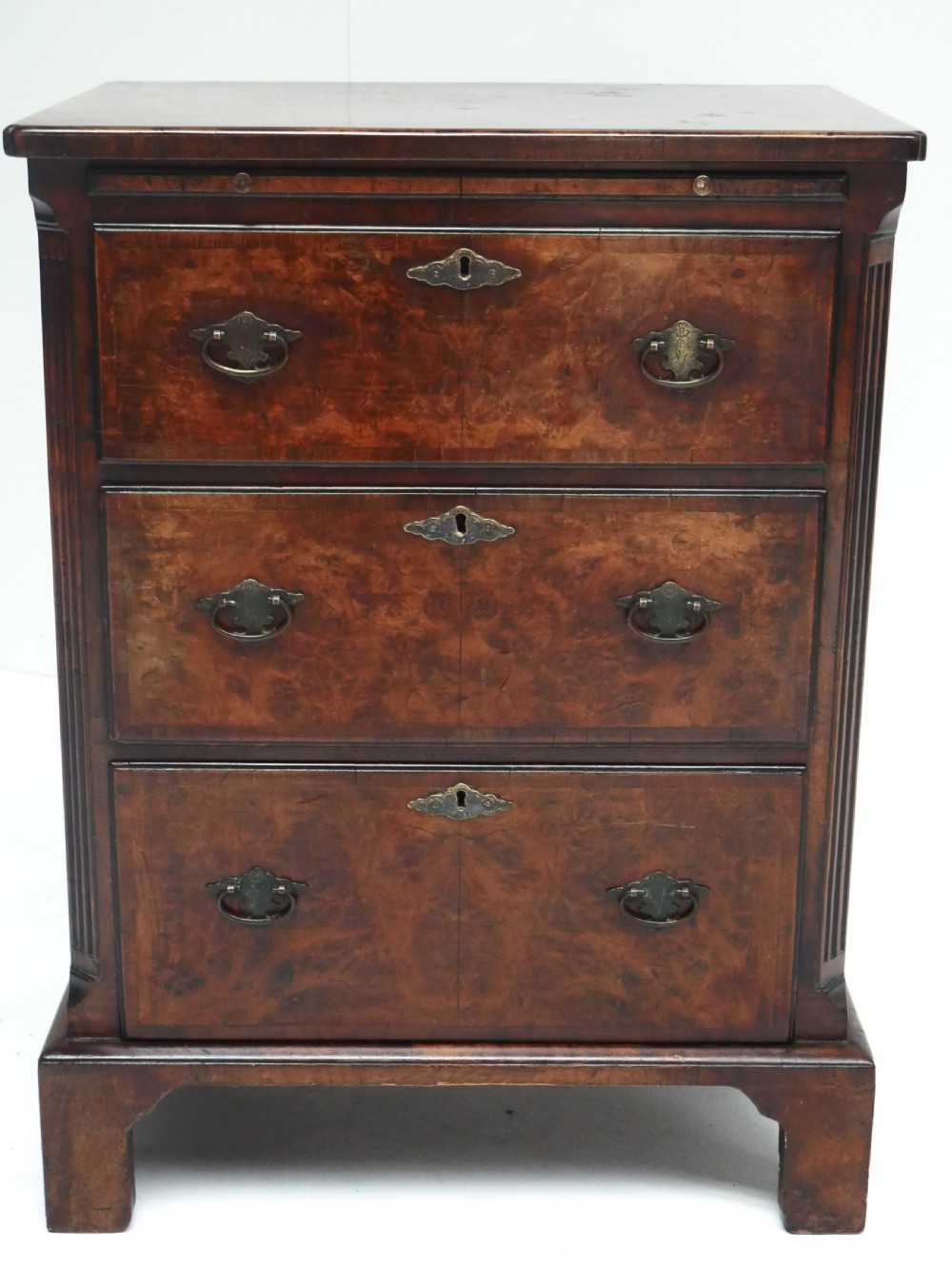 Small Burr Walnut Chest of Drawers