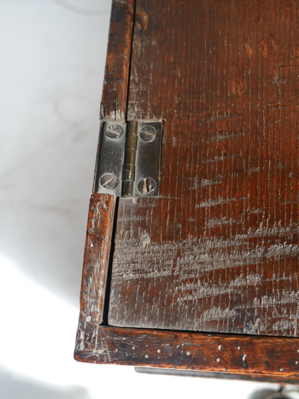 Small Oak Welsh Bach Coffer  Dated 1720s View IX