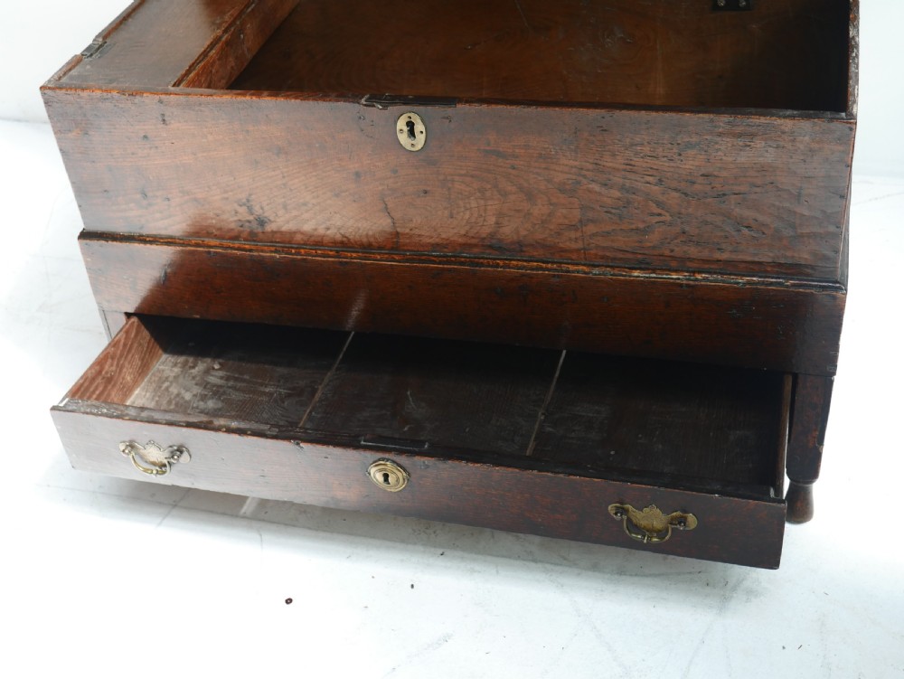 Small Oak Welsh Bach Coffer  Dated 1720s View XI