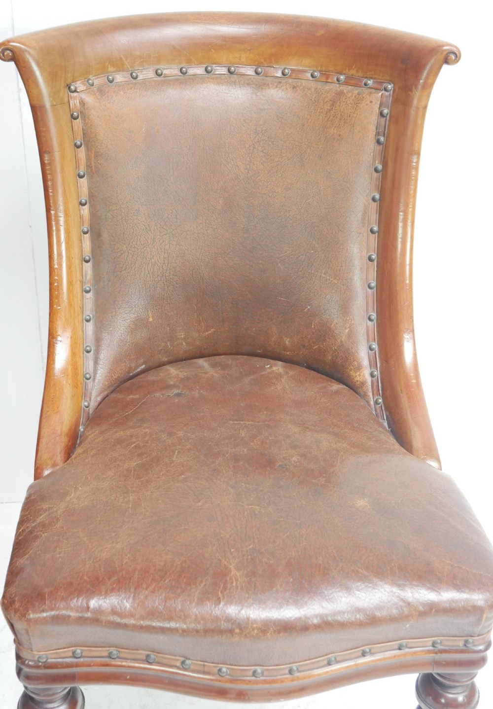 Set of Six Library Side Chairs Dated 1830 View VII