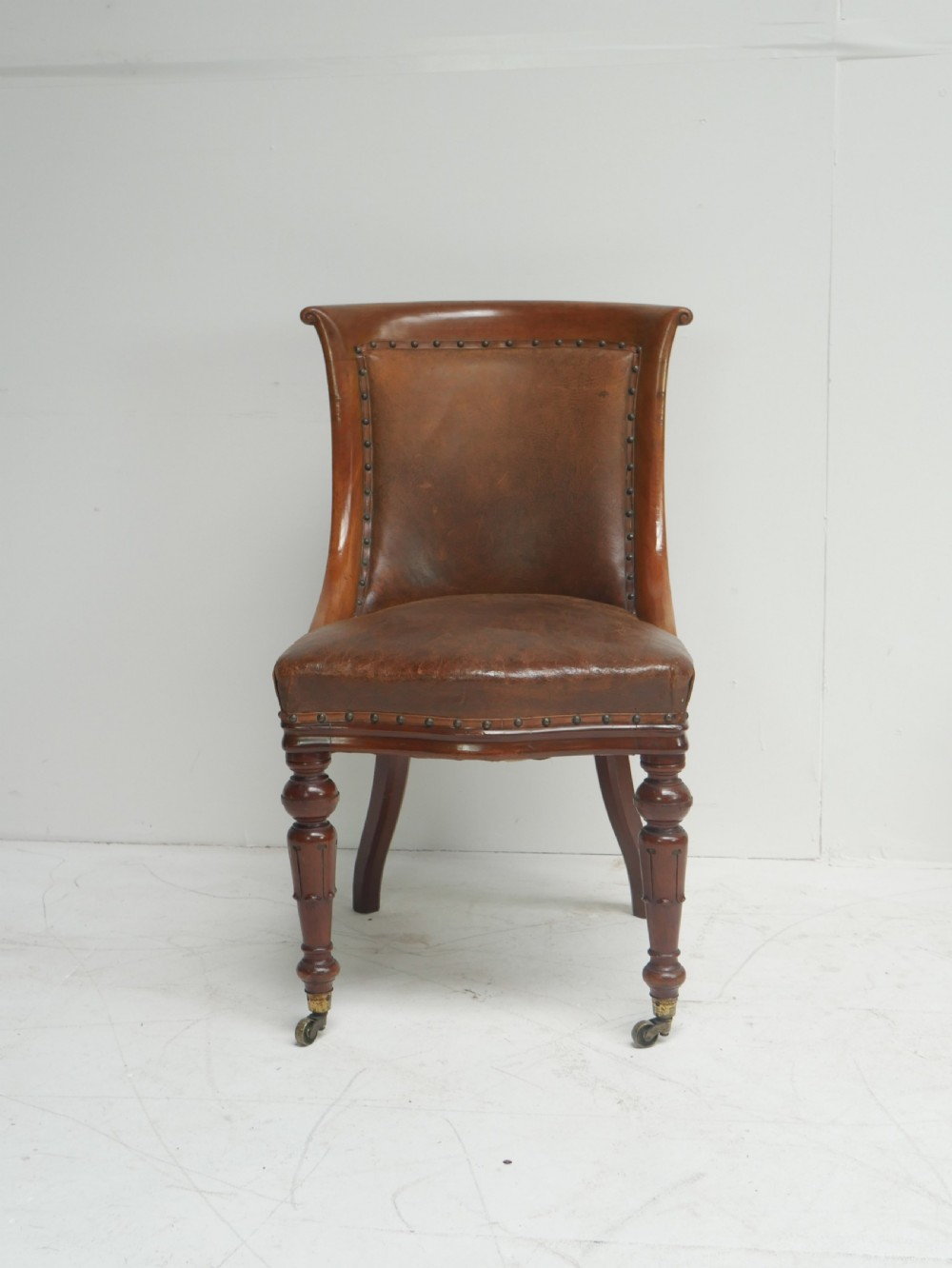 Set of Six Library Side Chairs Dated 1830 View XII
