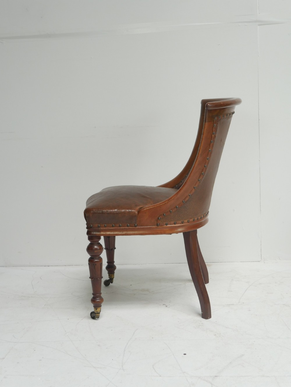 Set of Six Library Side Chairs Dated 1830 View XIII