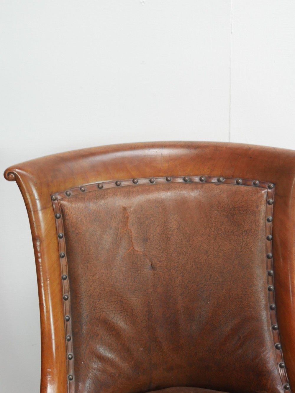 Set of Six Library Side Chairs Dated 1830 View XXII