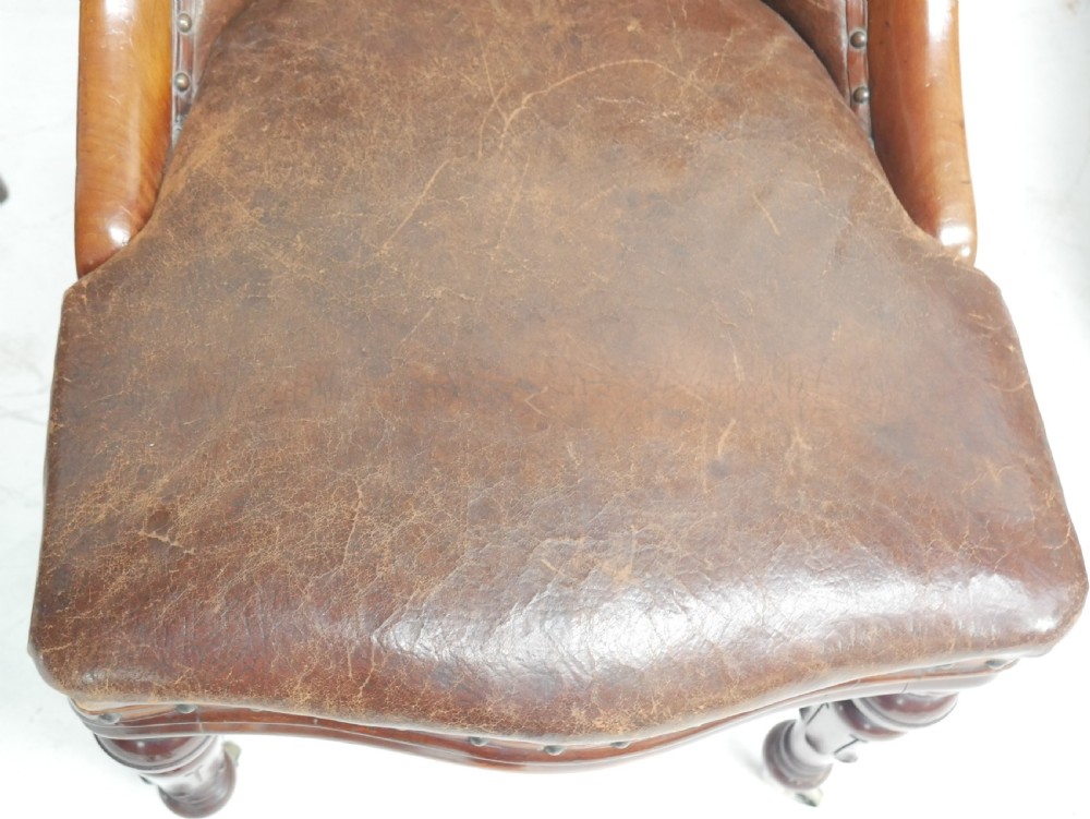 Set of Six Library Side Chairs Dated 1830 View XXIII