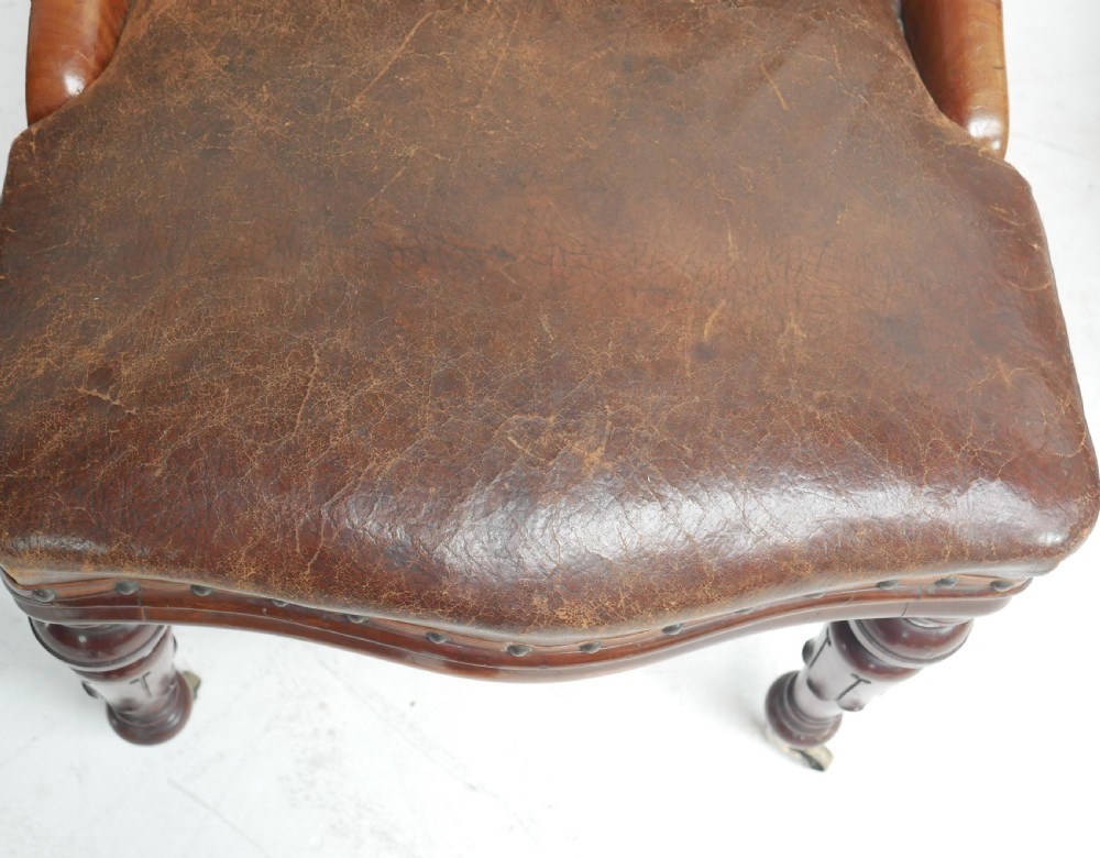 Set of Six Library Side Chairs Dated 1830 View XXIV