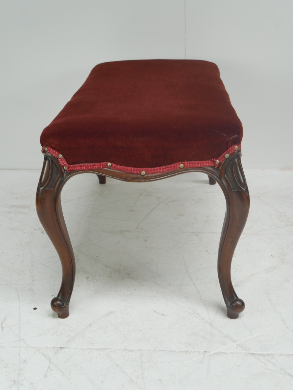 19thC Oblong Stool 96.cm Wide View V