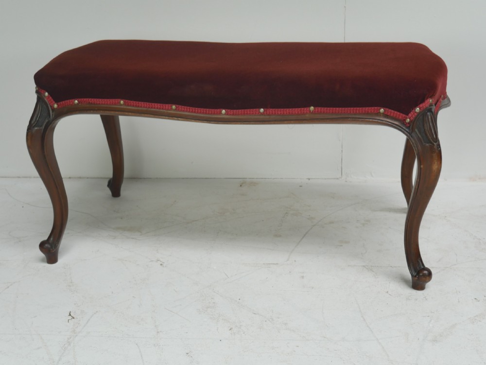 19thC Oblong Stool 96.cm Wide View VI