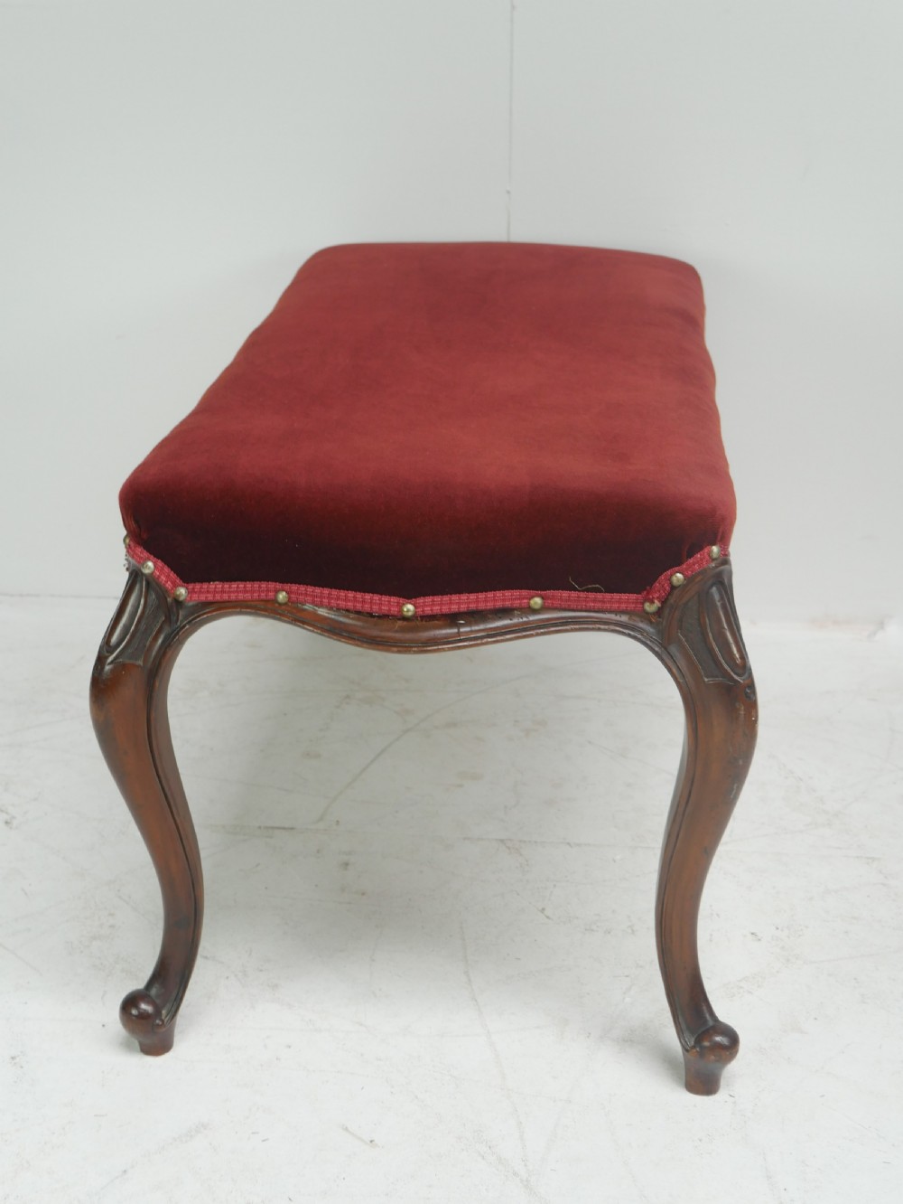 19thC Oblong Stool 96.cm Wide View VIII