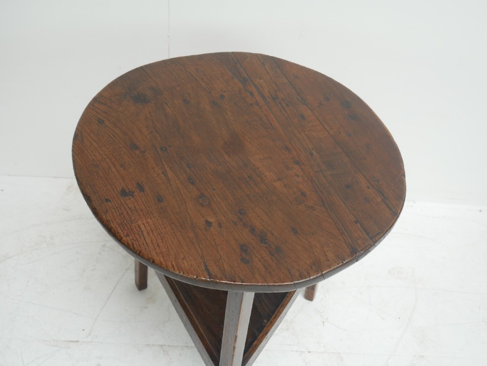 18th Century Oak Cricket Table View V