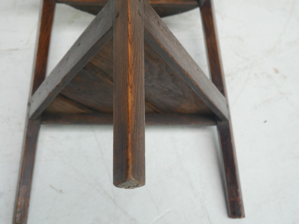 18th Century Oak Cricket Table View XI
