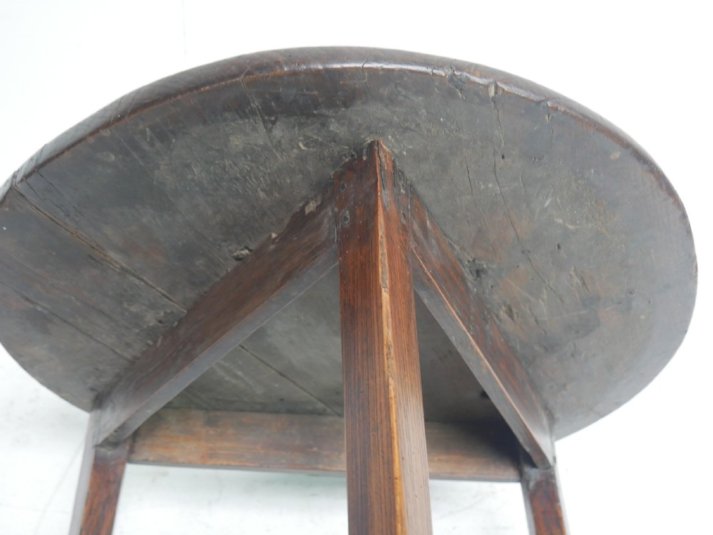 18th Century Oak Cricket Table View XII