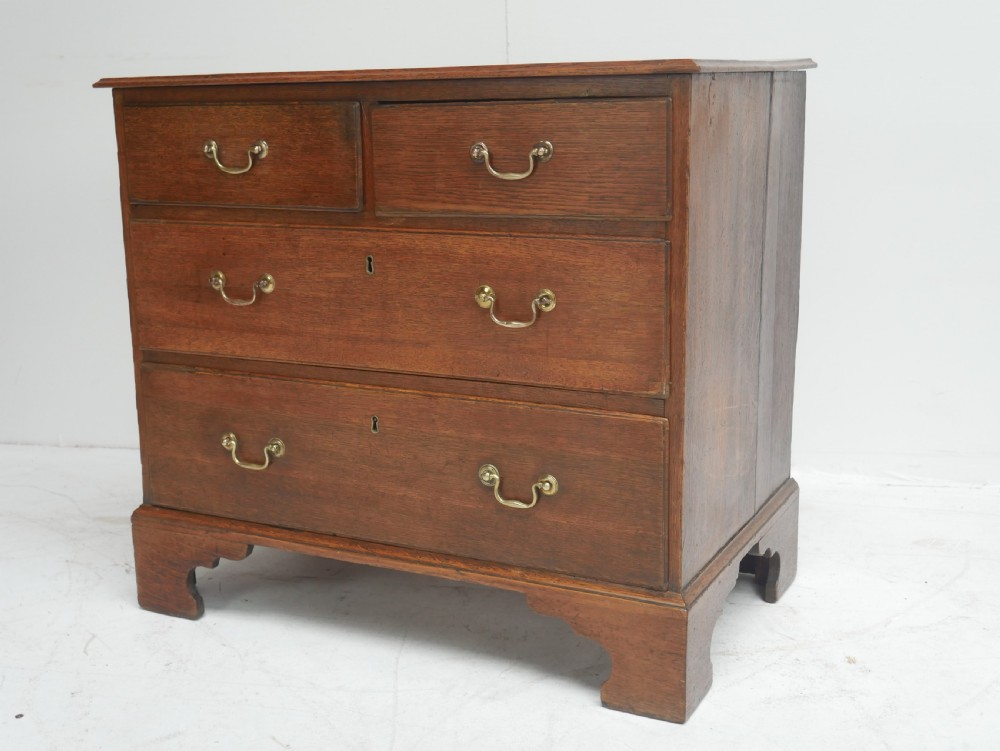 Small Georgian Oak Chest of Drawers 78cm Wide