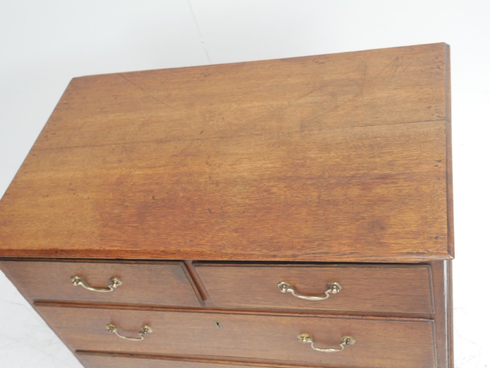 Small Georgian Oak Chest of Drawers 78cm Wide View IV