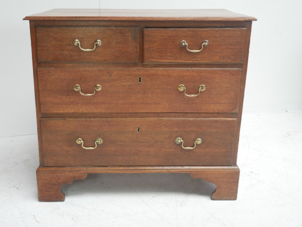 Small Georgian Oak Chest of Drawers 78cm Wide View IX