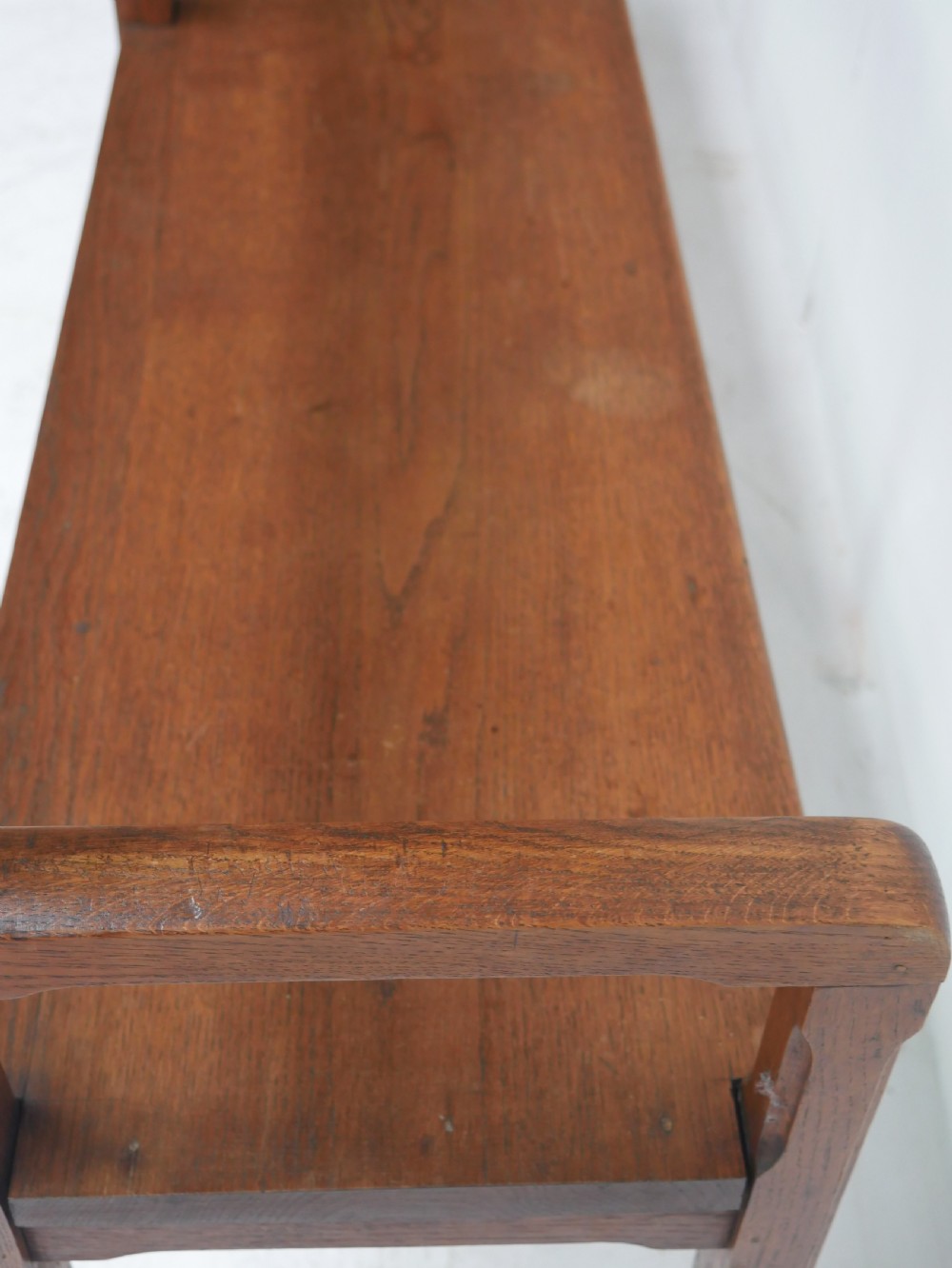 Oak Hall Bench Circa 1900 View IV