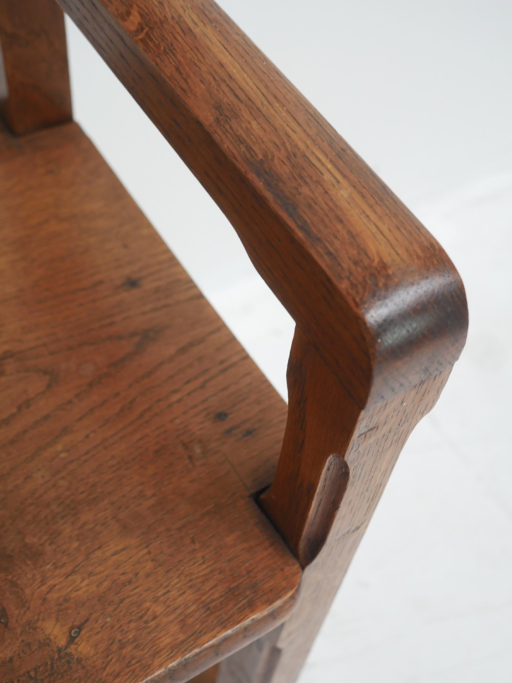 Oak Hall Bench Circa 1900 View VII