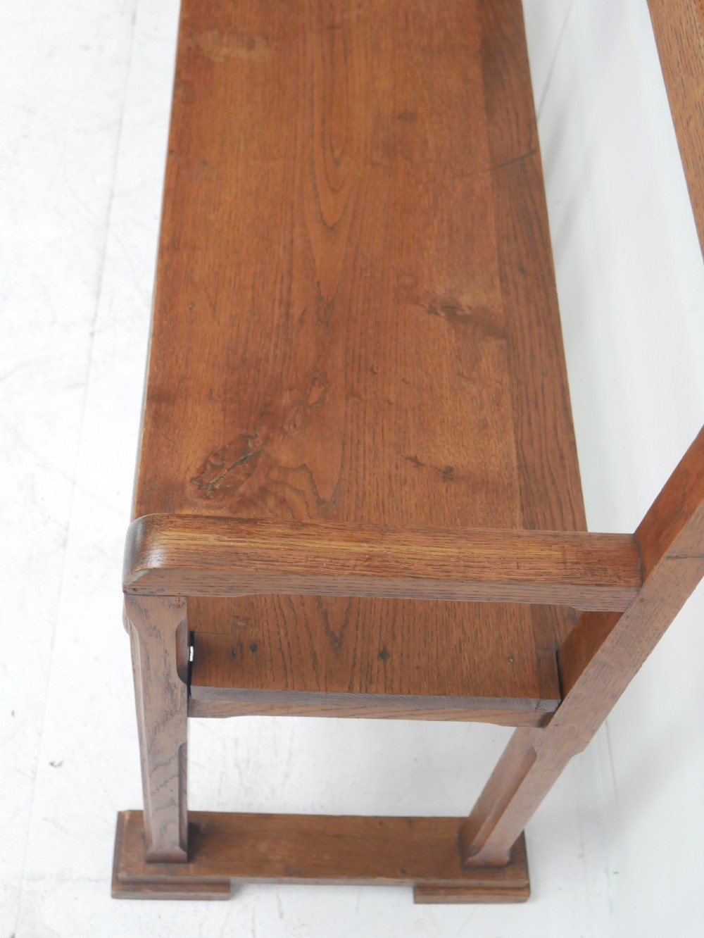 Oak Hall Bench Circa 1900 View VIII