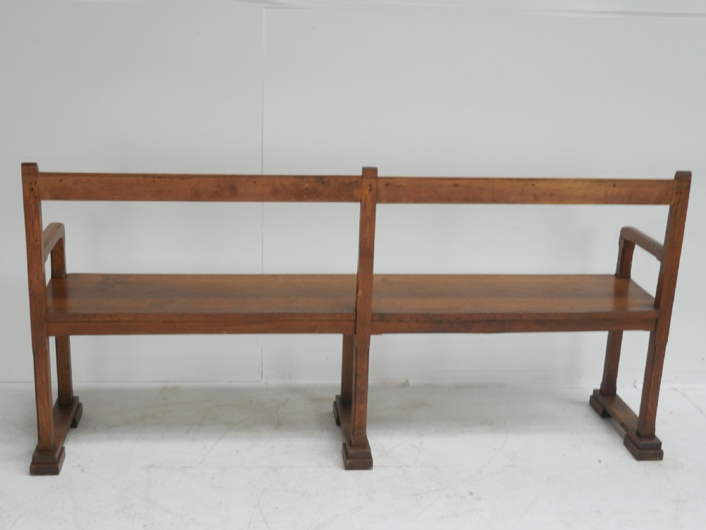 Oak Hall Bench Circa 1900 View X