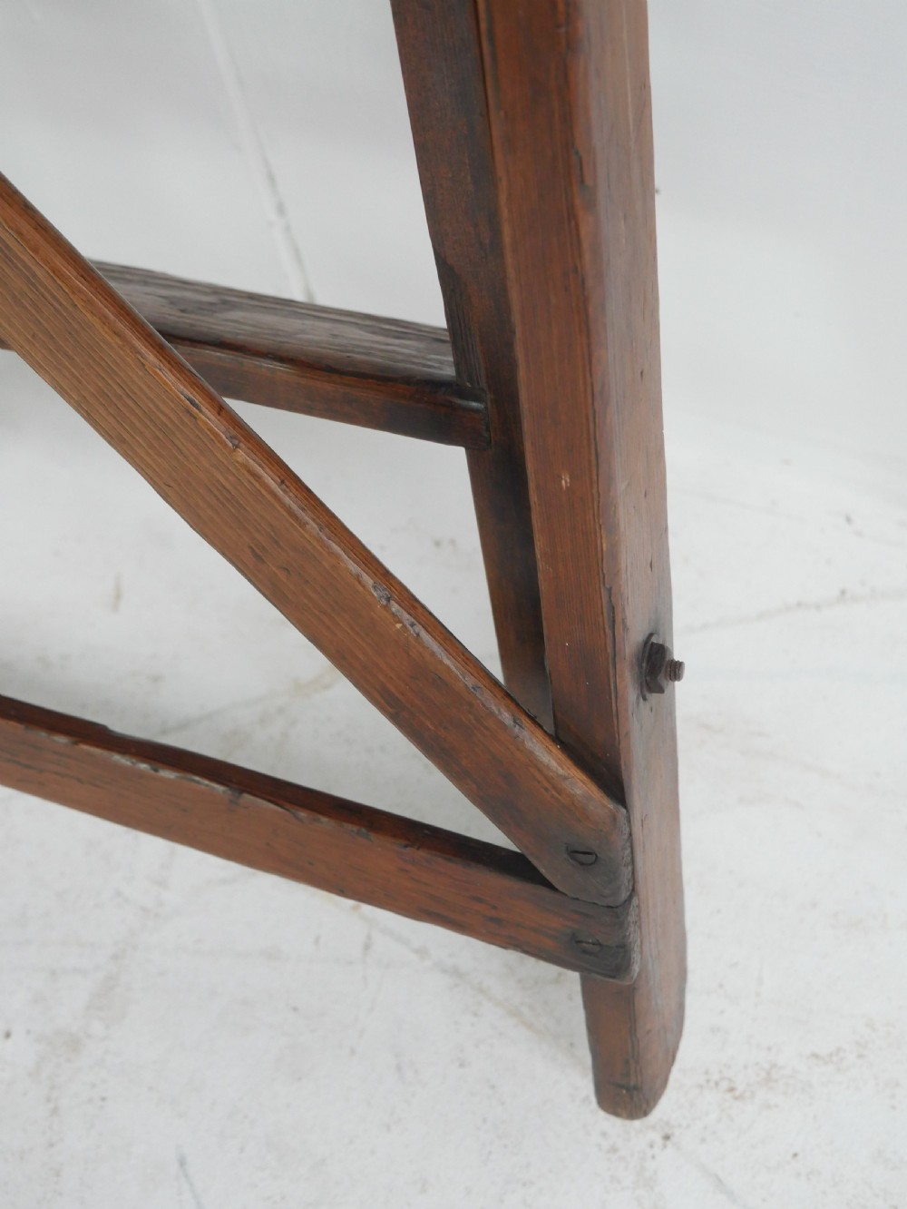 Pine Folding Kitchen Steps View V