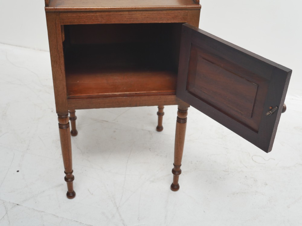 Scottish Regency Bedside Table View IX
