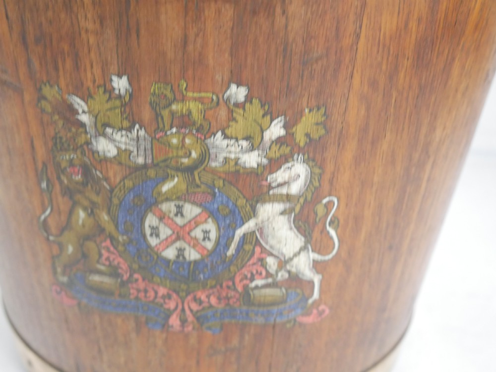 Royal Navy Oak Fire Bucket View II