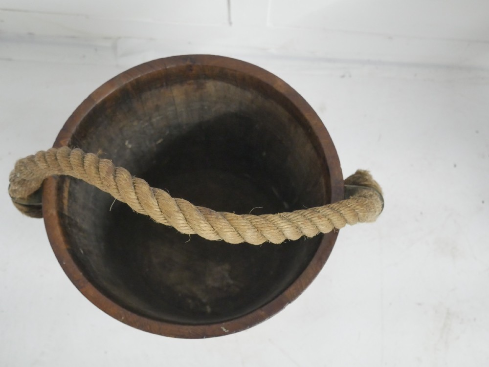 Royal Navy Oak Fire Bucket View III