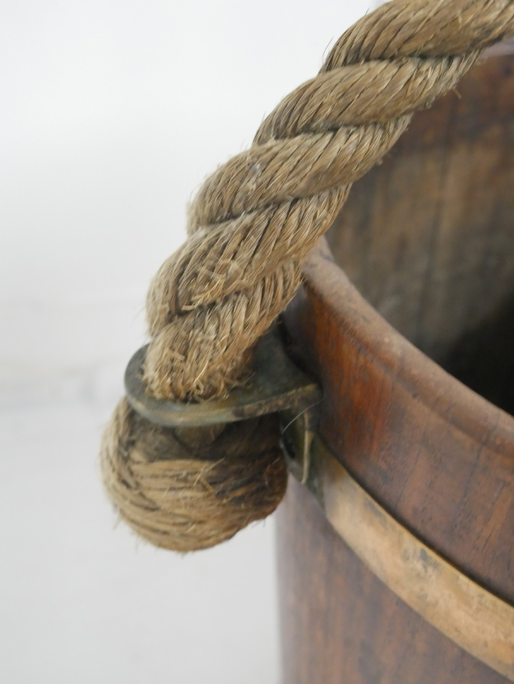 Royal Navy Oak Fire Bucket View V