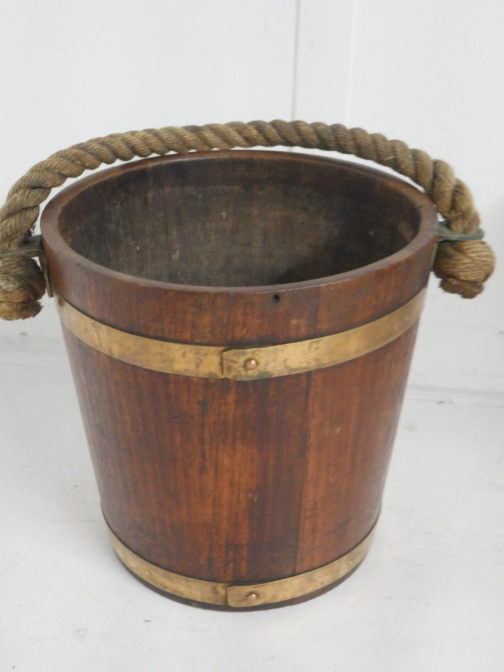 Royal Navy Oak Fire Bucket View VI